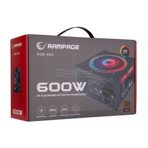 Rampage RGB-600 600W 80 PLUS® Bronze Power Supply