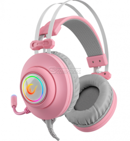Rampage Pulsar 7.1 RGB Pink Gaming Headphone