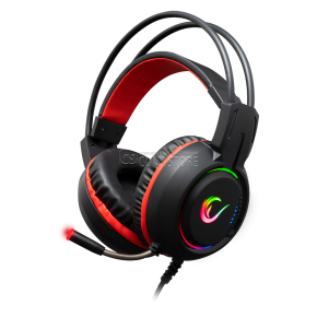 Rampage Lunatic Pro Black & Red 7.1 RGB Gaming Headphone