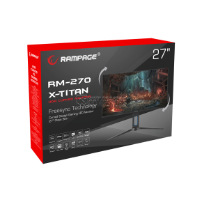 Rampage X-TITAN RM-270 165 Hz 27-inch FHD Curved Gaming Monitor