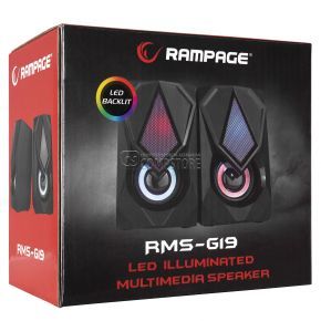 Rampage RMS-G19 2.0 LED Gaming Speakers