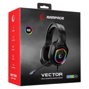 Rampage Vector RM-K90 RGB Gaming Headset