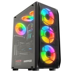 Rampage Hollow RGB Computer Case