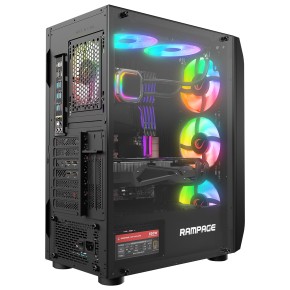 Rampage Hollow RGB Computer Case