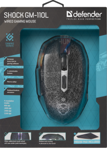 Gaming Mouse Defender Shock GM-110L (6 Button | 3200 DPI)