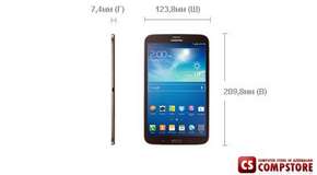 Планшет Samsung Galaxy TAB 3  SM-T311 8"  (Dual Core 1.8 GHz/ 16 GB/ Mali-400/ Display 8"/ 3G/ 4G/ Wi-Fi/ HSPA/ Bluetooth)
