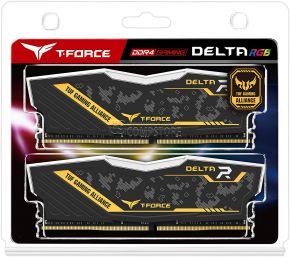DDR4 Team Group T-FORCE Delta TUF Gaming Alliance RGB 16 GB 3200 MHz (8x2) (TF9D416G3200HC16CDC01)
