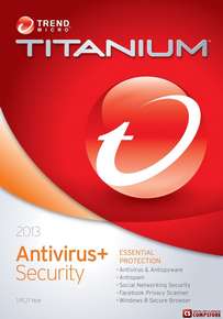 Антивирус и антишпион Trend Micro Titanium Antivirus Plus 2013 1 ПК 1 год