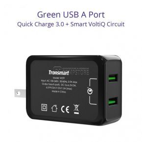 Tronsmart W2TF 36W Dual Port Qualcomm Quick Charge 3.0 VoltiQ Wall Charger