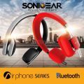 SonicGear Headphone AirPhone 300L Wine Red Bluetooth