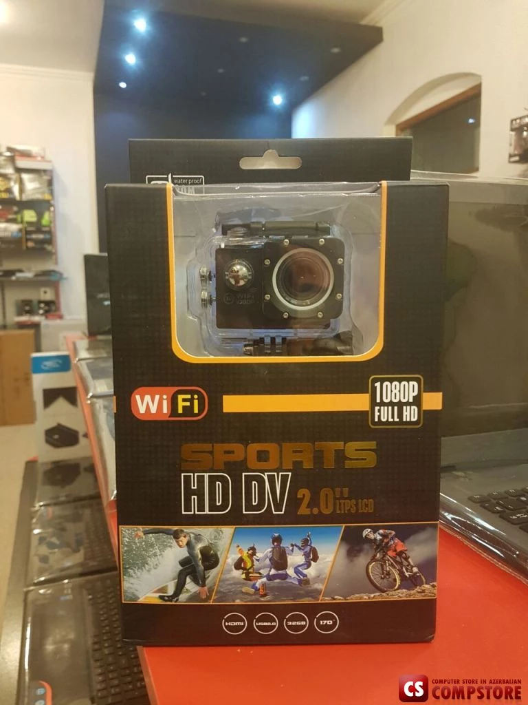 Sports HD DV Action Camera Full HD 1008p (Wi-Fi)