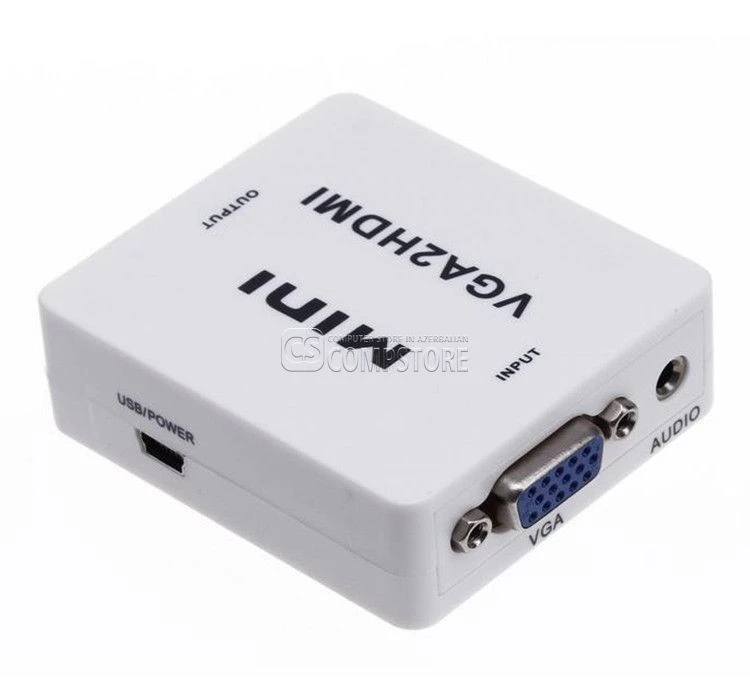 HD Video Converter Full HD Audio Video HDMI 1080P - VGA 2 HDMI