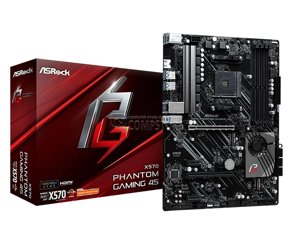 ASRock Phantom X570 Gaming 4S AM4 Socket Mainboard