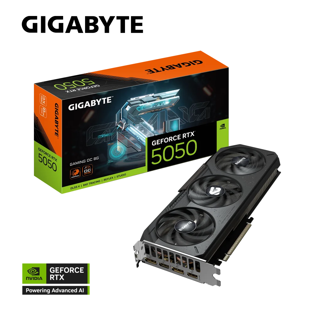 Gigabyte GeForce RTX™ 5050 Gaming OC 8G (8GB | 128bit) Graphic Card