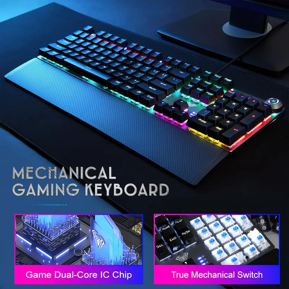 AULA F2058 100% Mechanical Keyboard