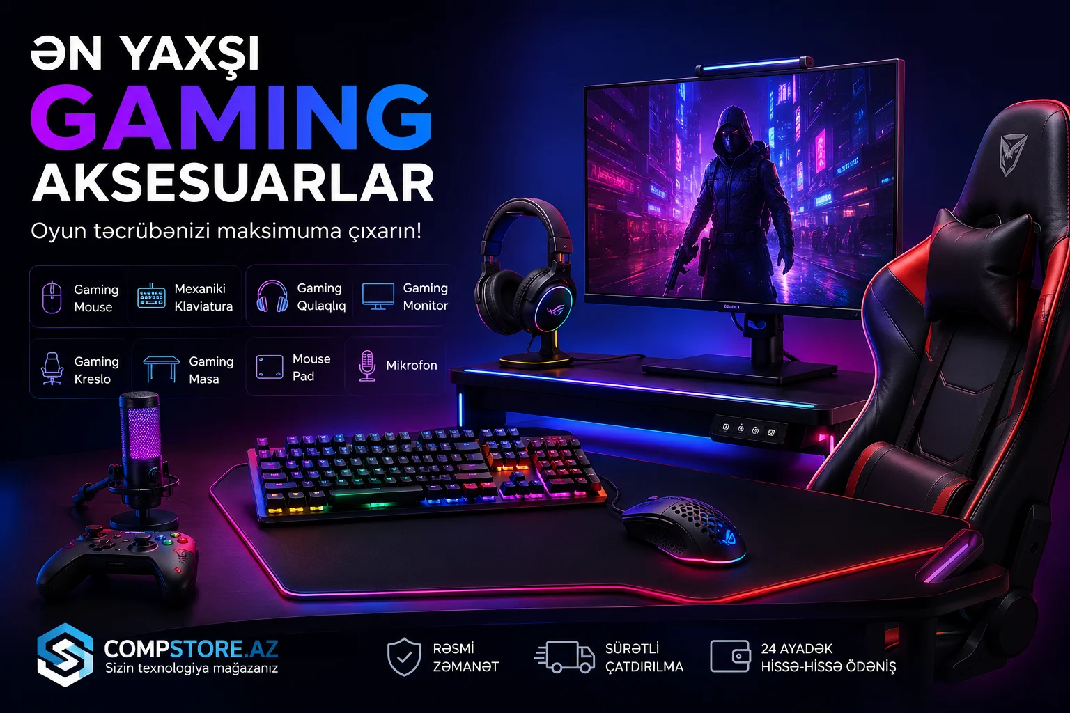 En yaxsi gaming aksesuarlar &ndash; Oyun performansinizi artiracaq duzgun secimler