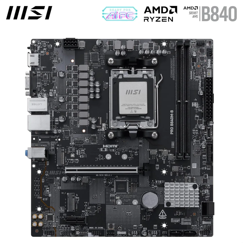 MSI PRO B840M-B (7E76-002R) Mainboard