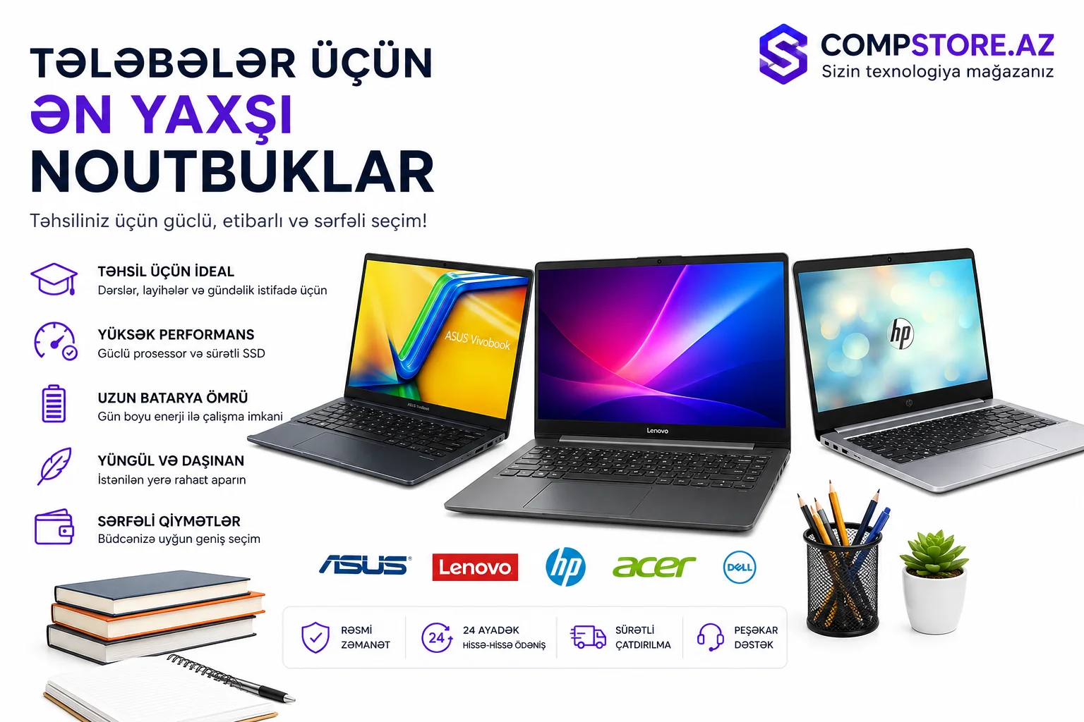 Telebeler ucun en yaxsi noutbuklar &ndash; Duzgun secim ucun etrafli beledci