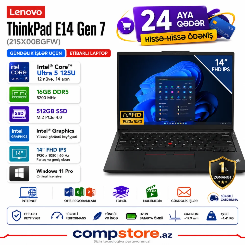 Lenovo ThinkPad E14 Gen 7 (21SX00BGFW) Laptop