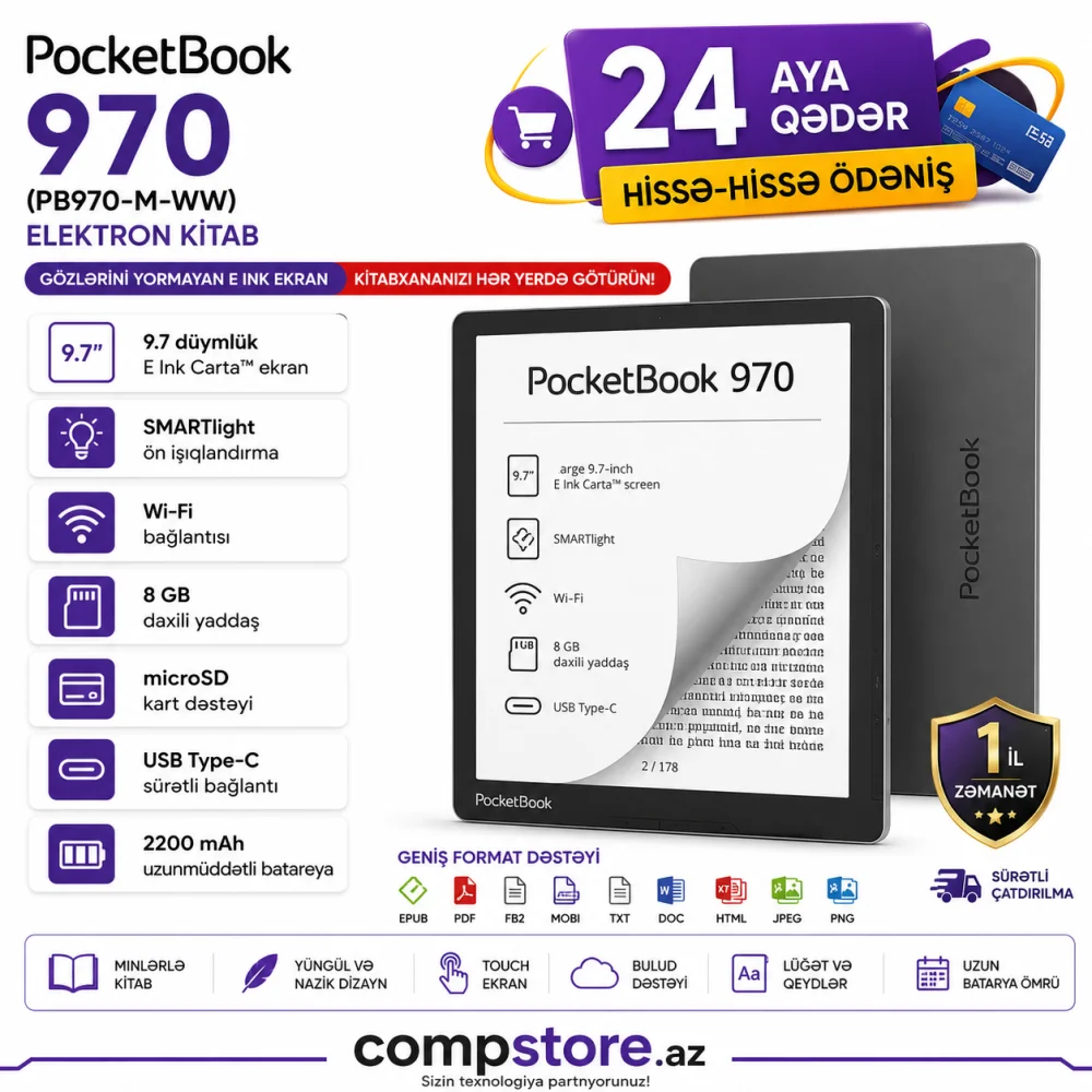 PocketBook 970 (PB970-M-WW) Elektron Kitab