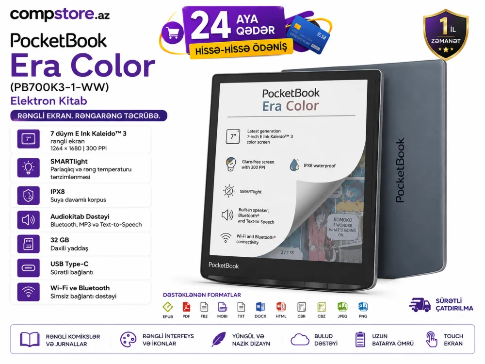 PocketBook Era Color (PB700K3-1-WW) Elektron Kitab