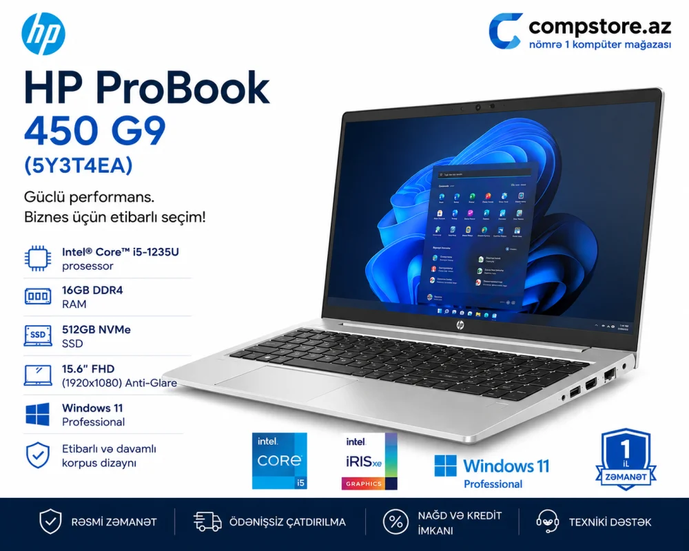 HP ProBook 450 G9 (5Y3T4EA) Laptop