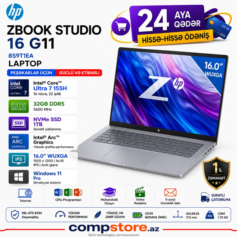 HP ZBook Studio 16 G11 (8S9T1EA) Laptop