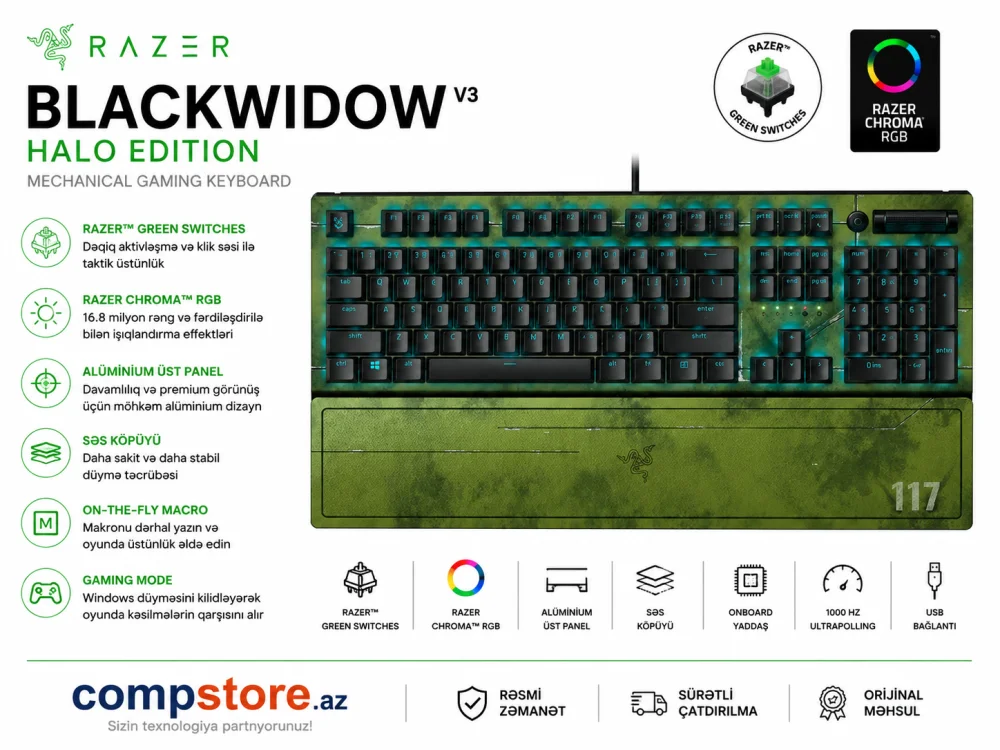 Razer Blackwidow V3 HALO Edition Mechanical Gaming Keyboard