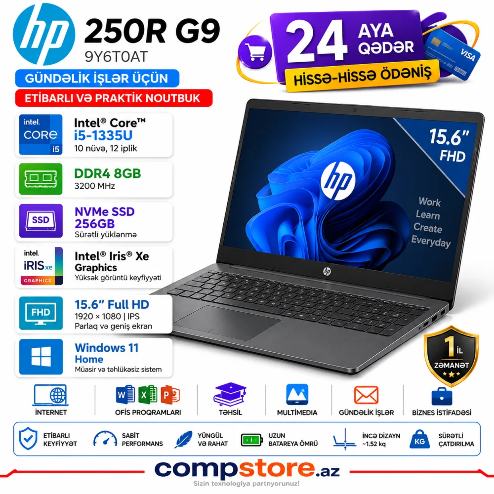 HP 250R G9 (C68Z0AT) Laptop