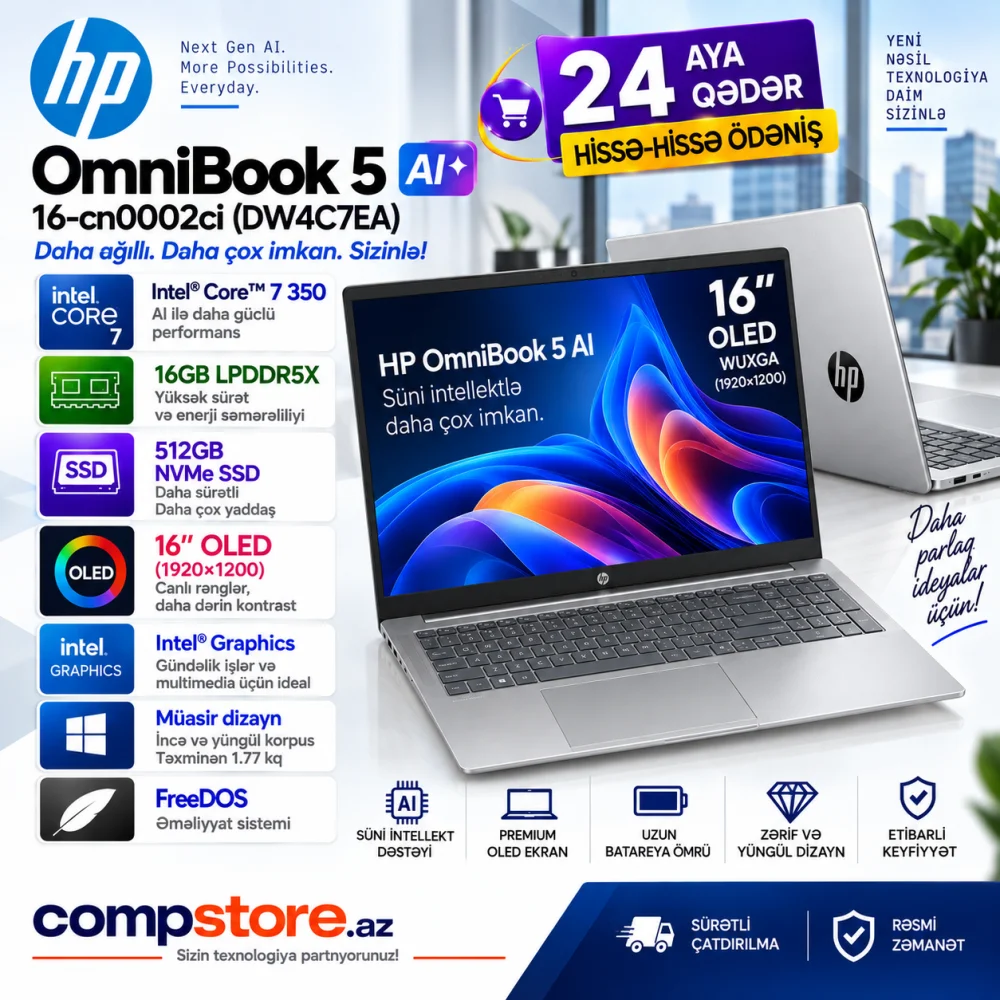 HP OmniBook 5 Laptop AI 16-cn0002ci (DW4C7EA) Laptop