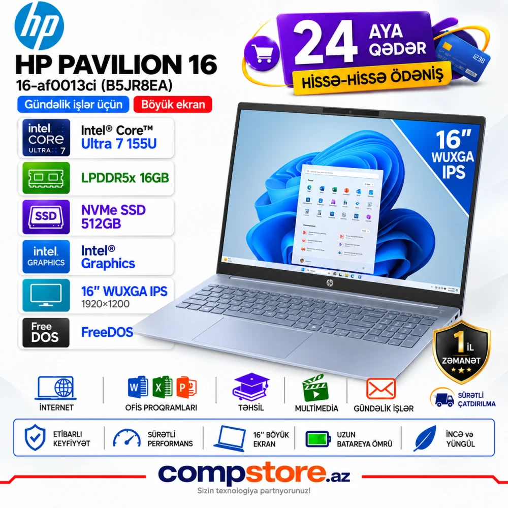 HP Pavilion Laptop 16-af0013ci (B5JR8EA) Laptop