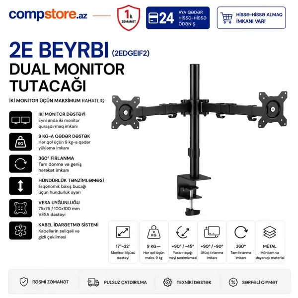 2E Beyrbi (2EDGEIF2) Dual Monitor Tutacagi