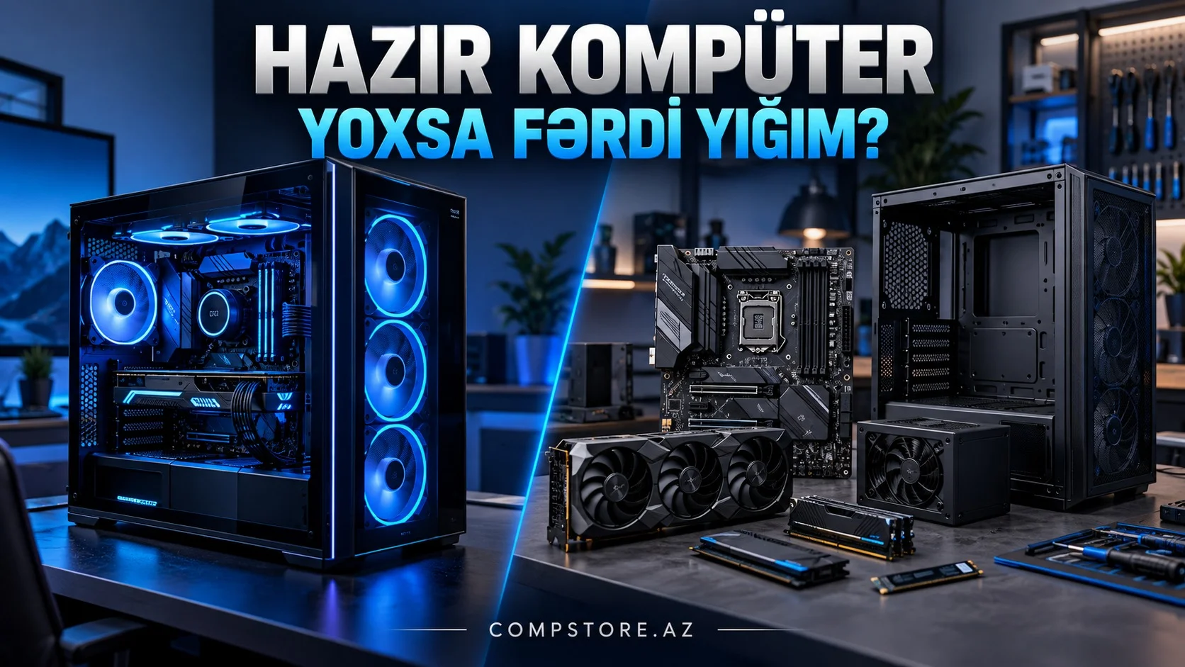 Hazir komputer almaq, yoxsa hisseleri secib yigdirmaq?