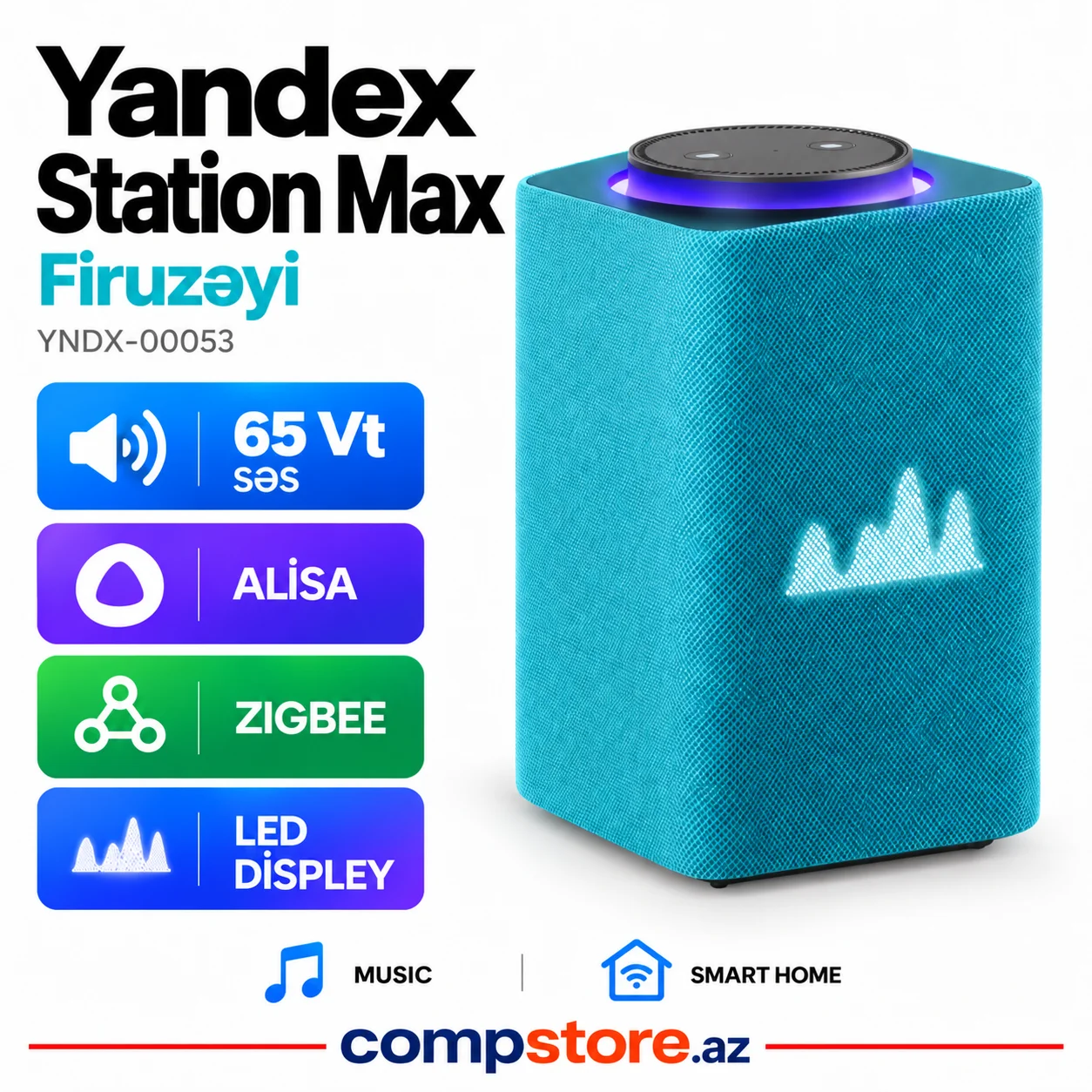 Yandex Station Max Firuzeyi (YNDX-00053) &ndash; Agilli Dinamik