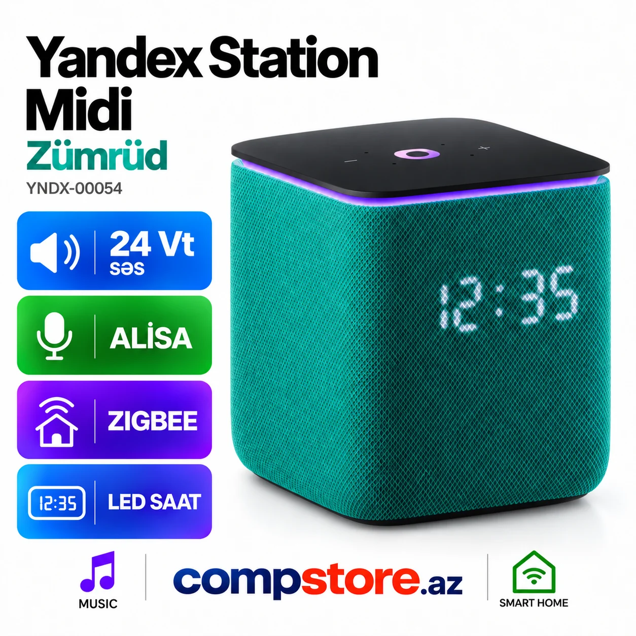 Yandex Station Midi Zumrud (YNDX-00054) &ndash; Agilli Dinamik