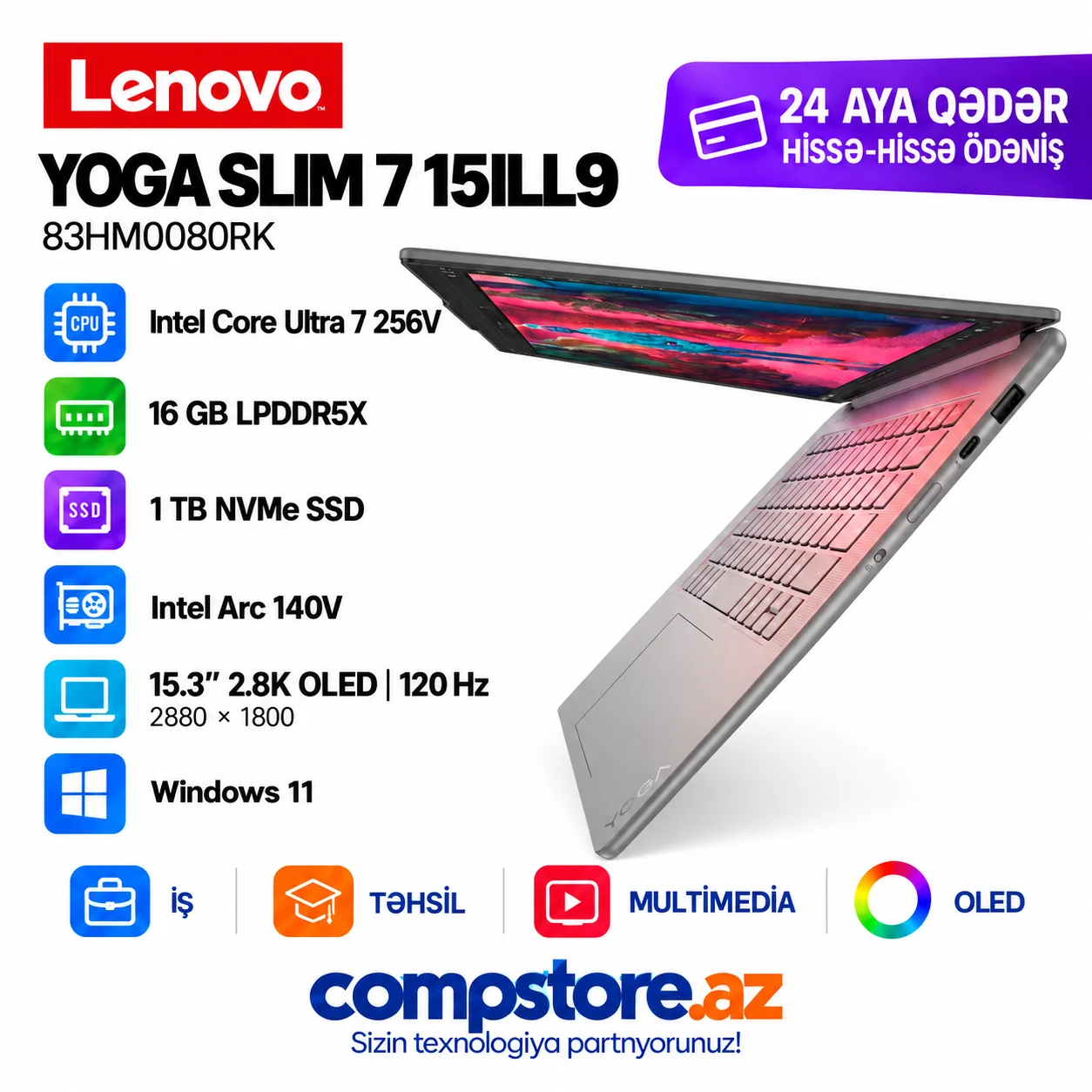 Lenovo Yoga Slim 7 15ILL9 (83HM0080RK) Laptop