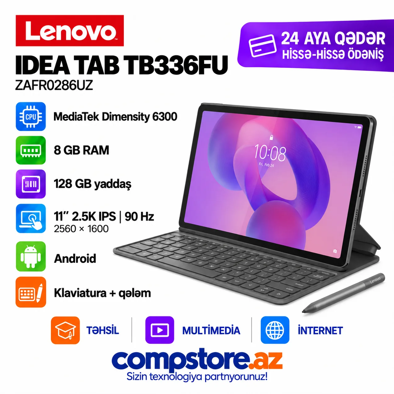 Lenovo Idea Tab TB336FU (ZAFR0286UZ) Tablet PC